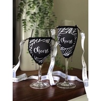 Geo "Cheers" Cooler with Lanyard (Glass not included